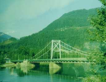 a railway bridge not far out of Vancouver